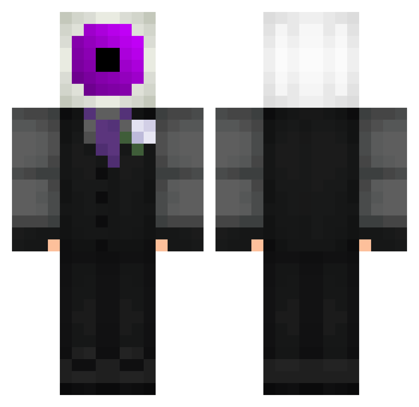 GeeGeeBee Minecraft skin, front and back view