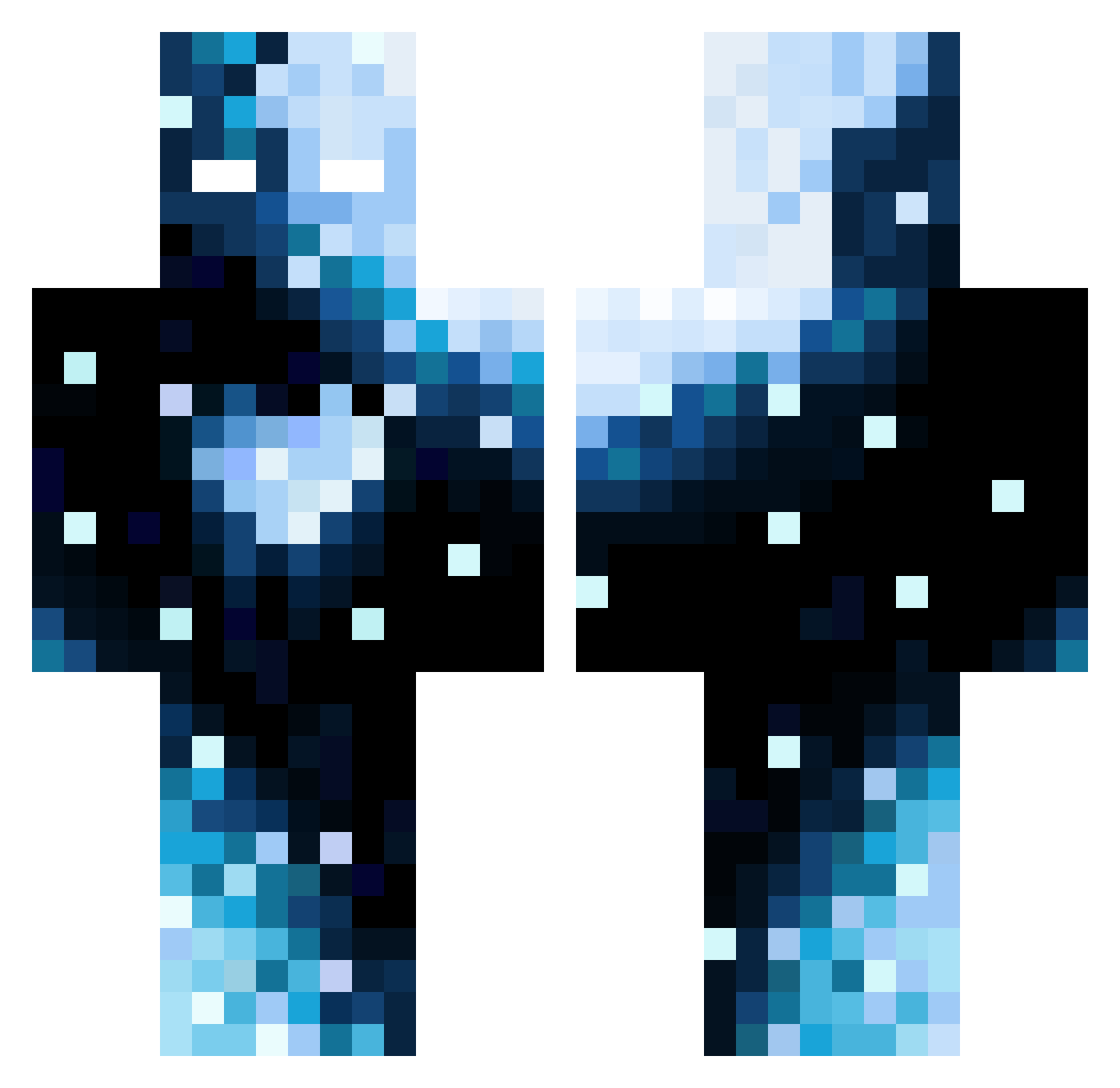 GamersFL Minecraft skin, front and back view