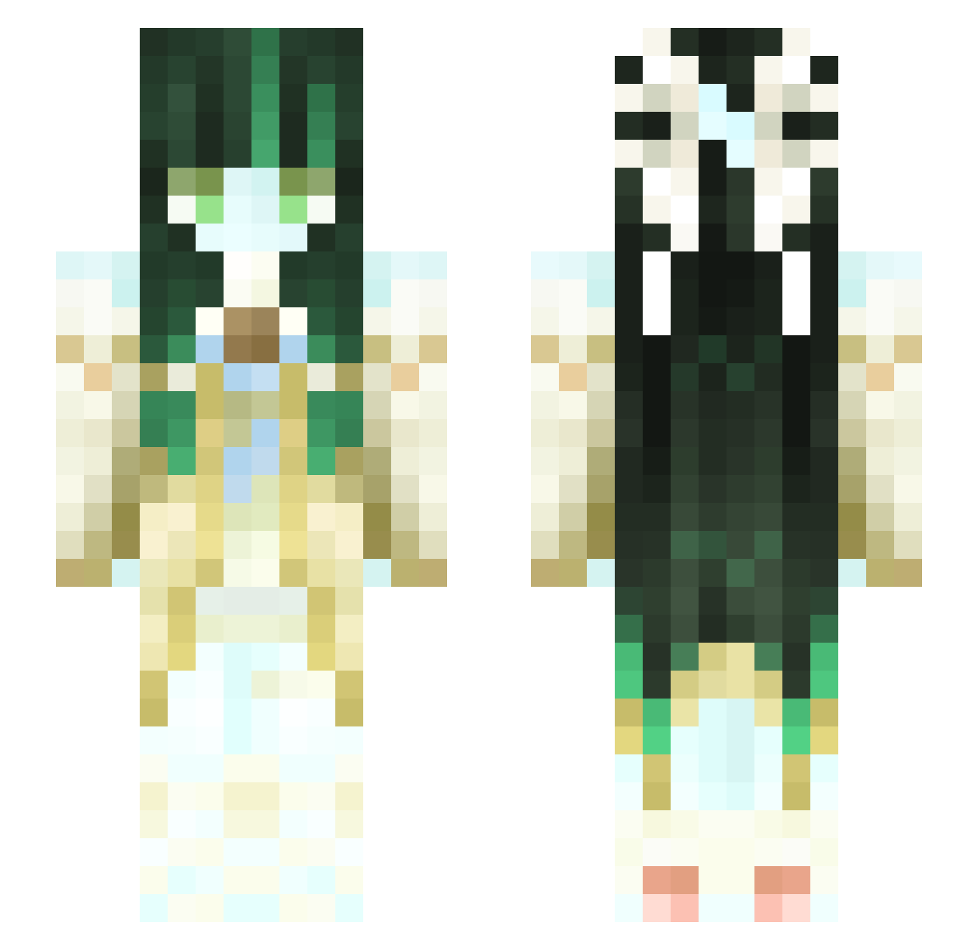 RyZe_5467 Minecraft skin, front and back view