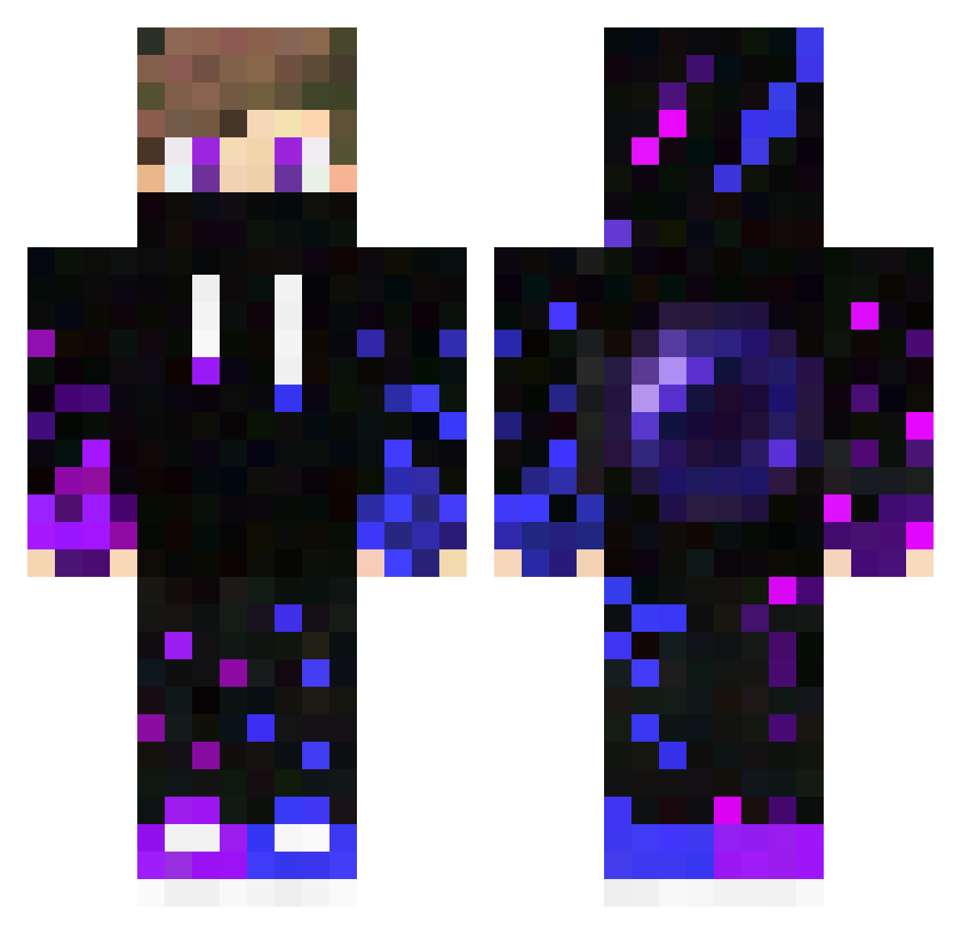 ImaPancake17 Minecraft skin, front and back view
