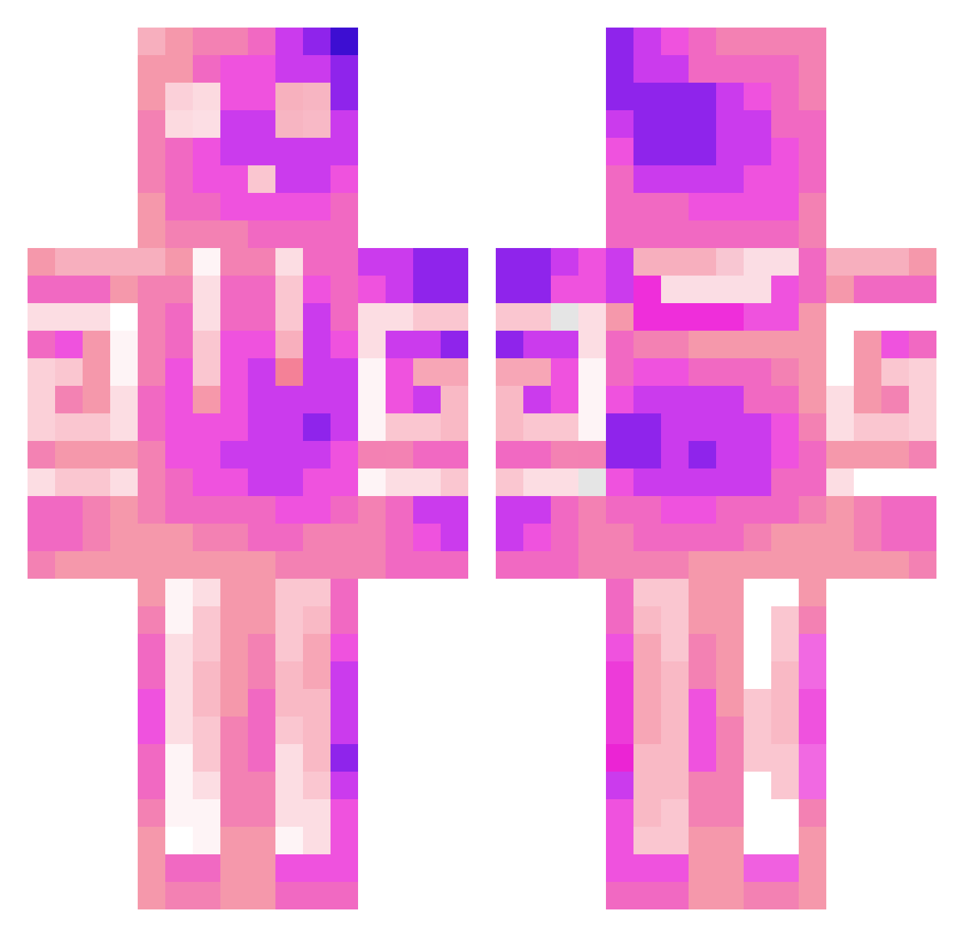 Solatus_ Minecraft skin, front and back view
