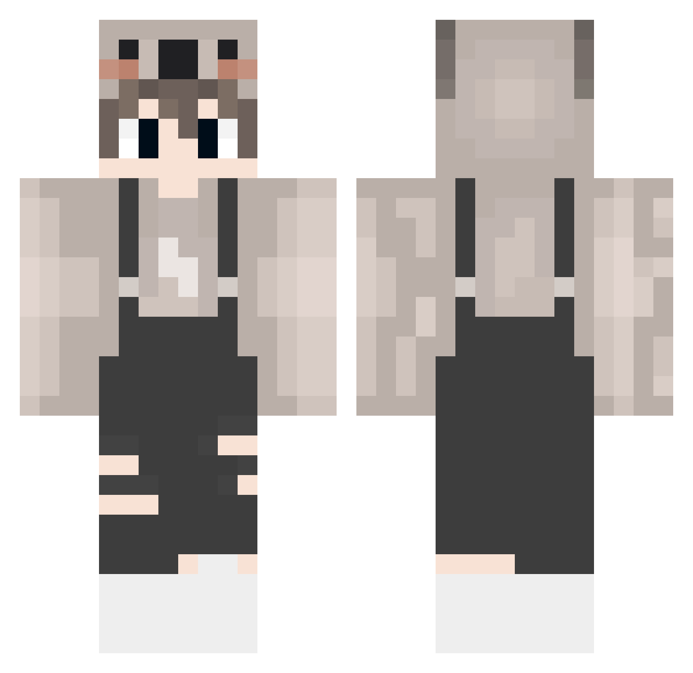 alansrep Minecraft skin, front and back view