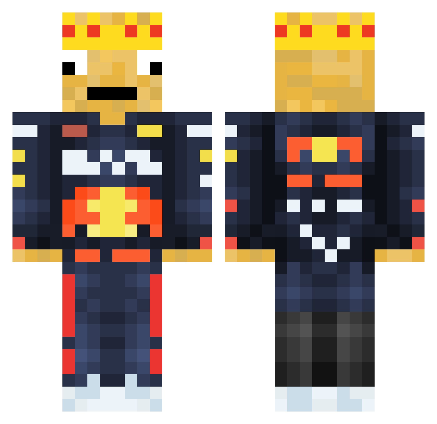 Ziemniaczek09pl Minecraft skin, front and back view