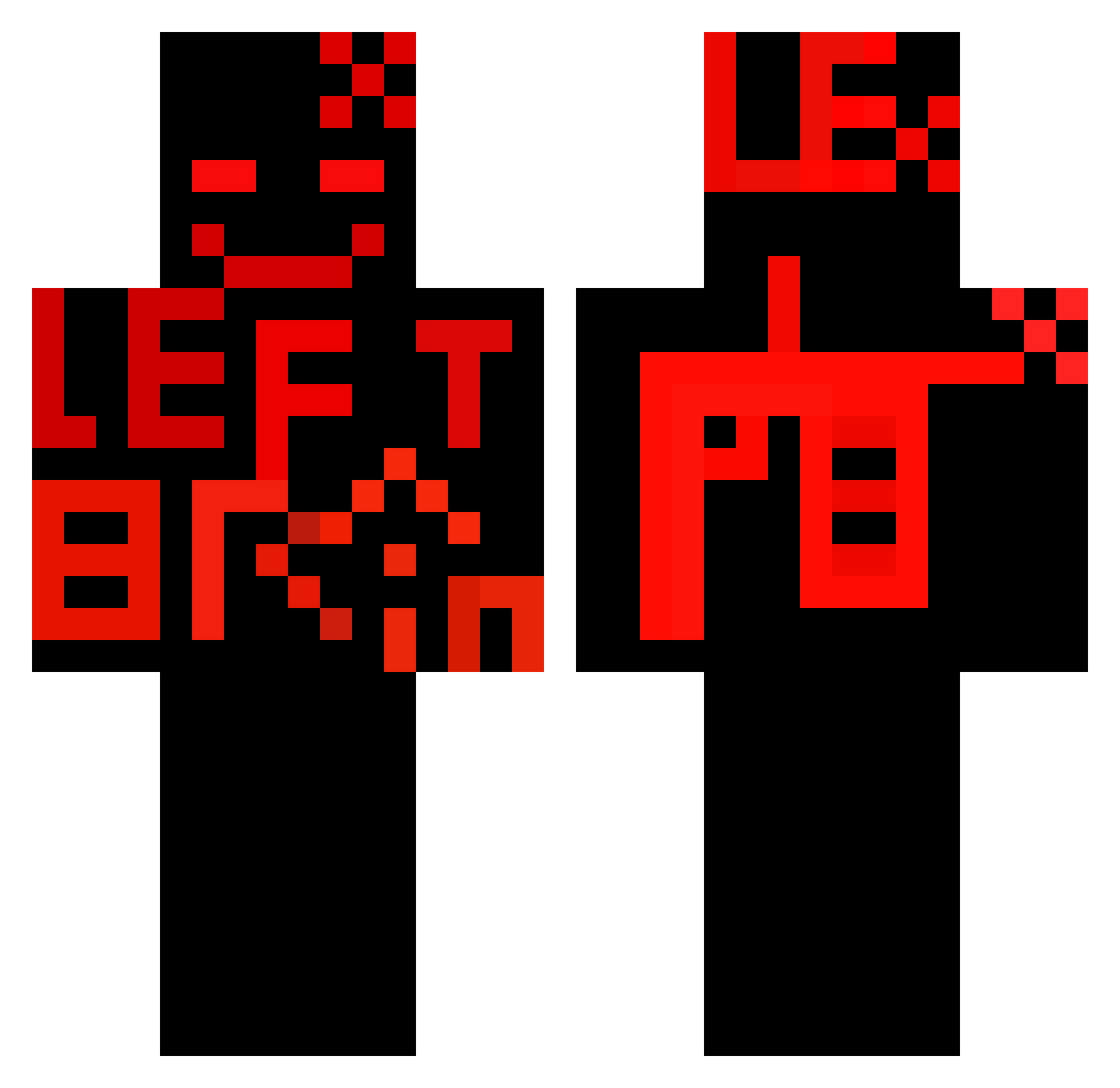 L3XIAN0YING Minecraft skin, front and back view