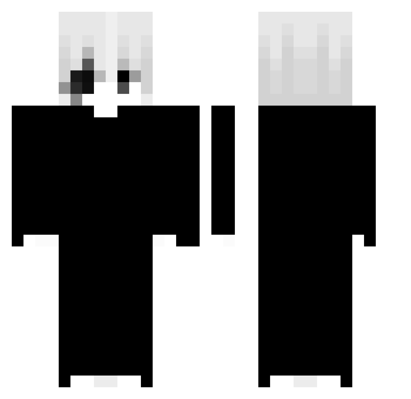 zSwaqz Minecraft skin, front and back view