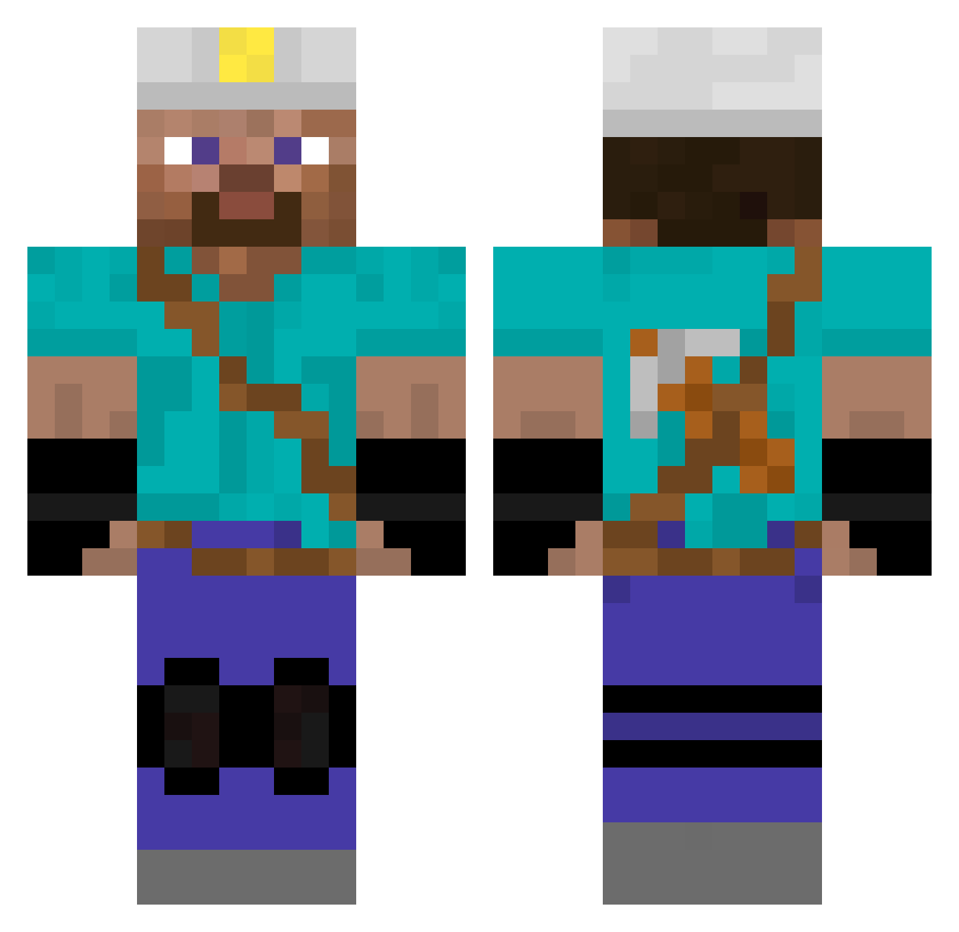 Maxamillion8311 Minecraft skin, front and back view