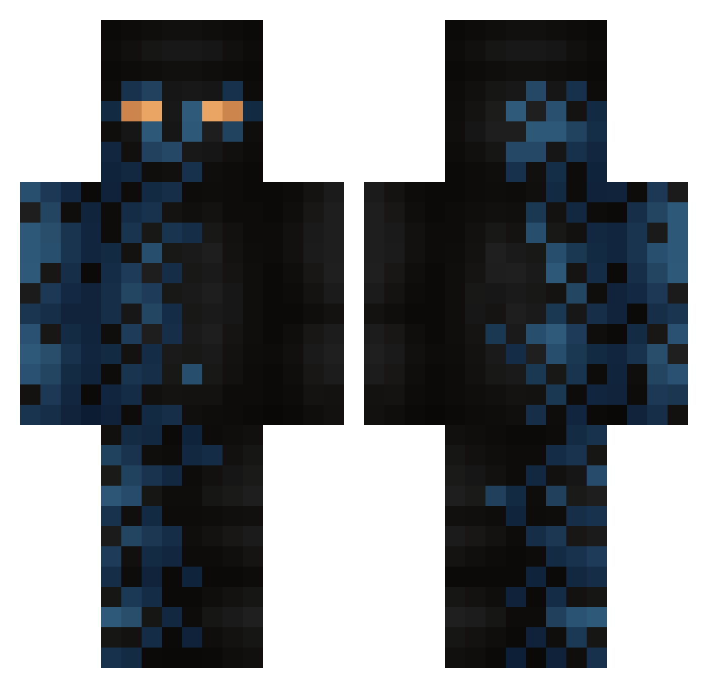 ballol32 Minecraft skin, front and back view
