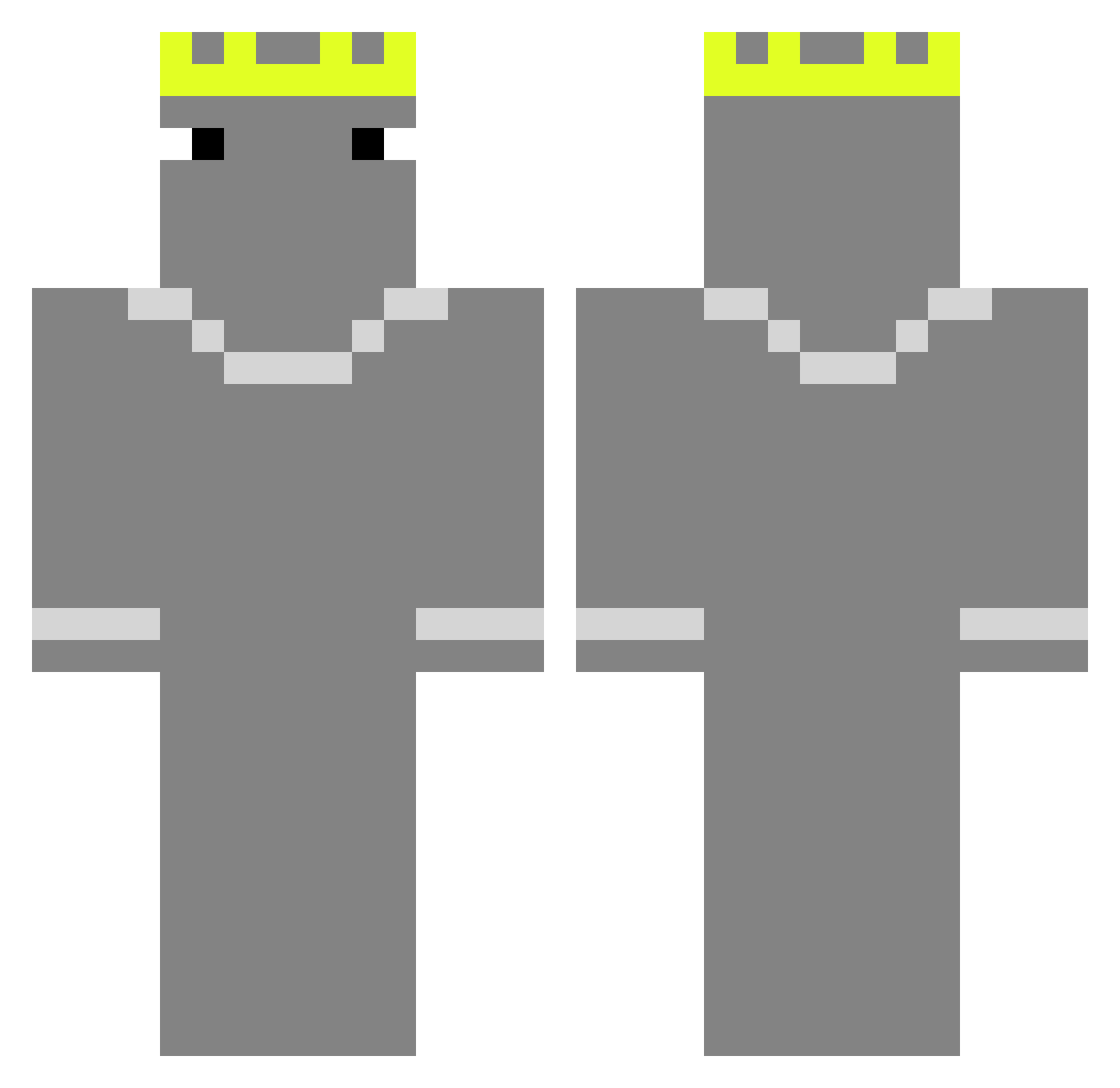 N3ightmar3 Minecraft skin, front and back view