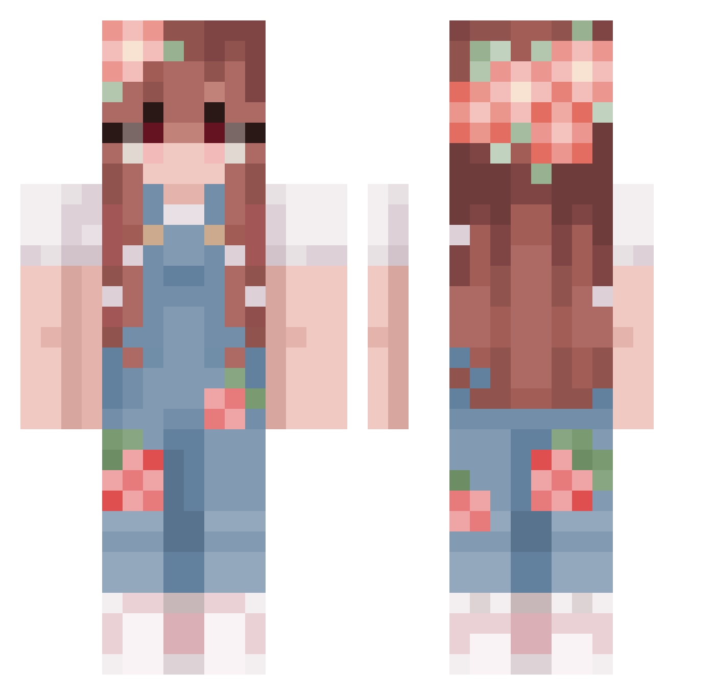 potat_ohs Minecraft skin, front and back view