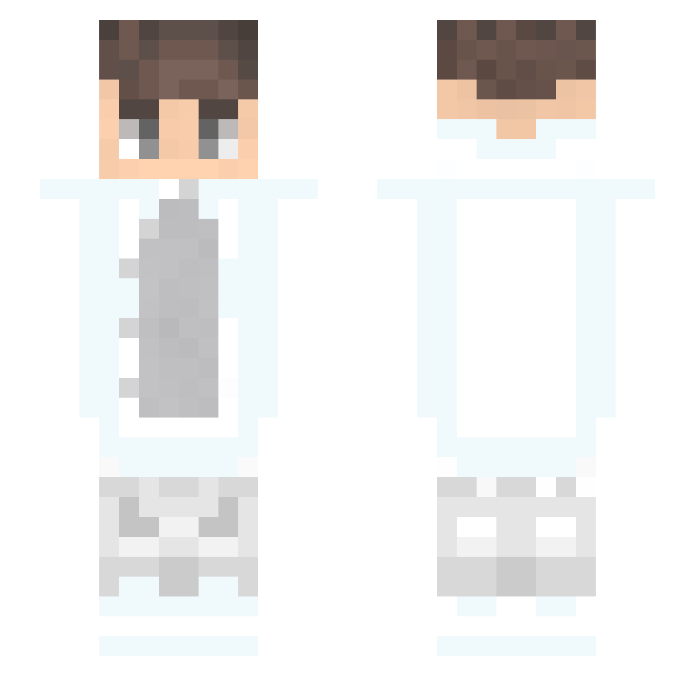 S4ddoo Minecraft skin, front and back view
