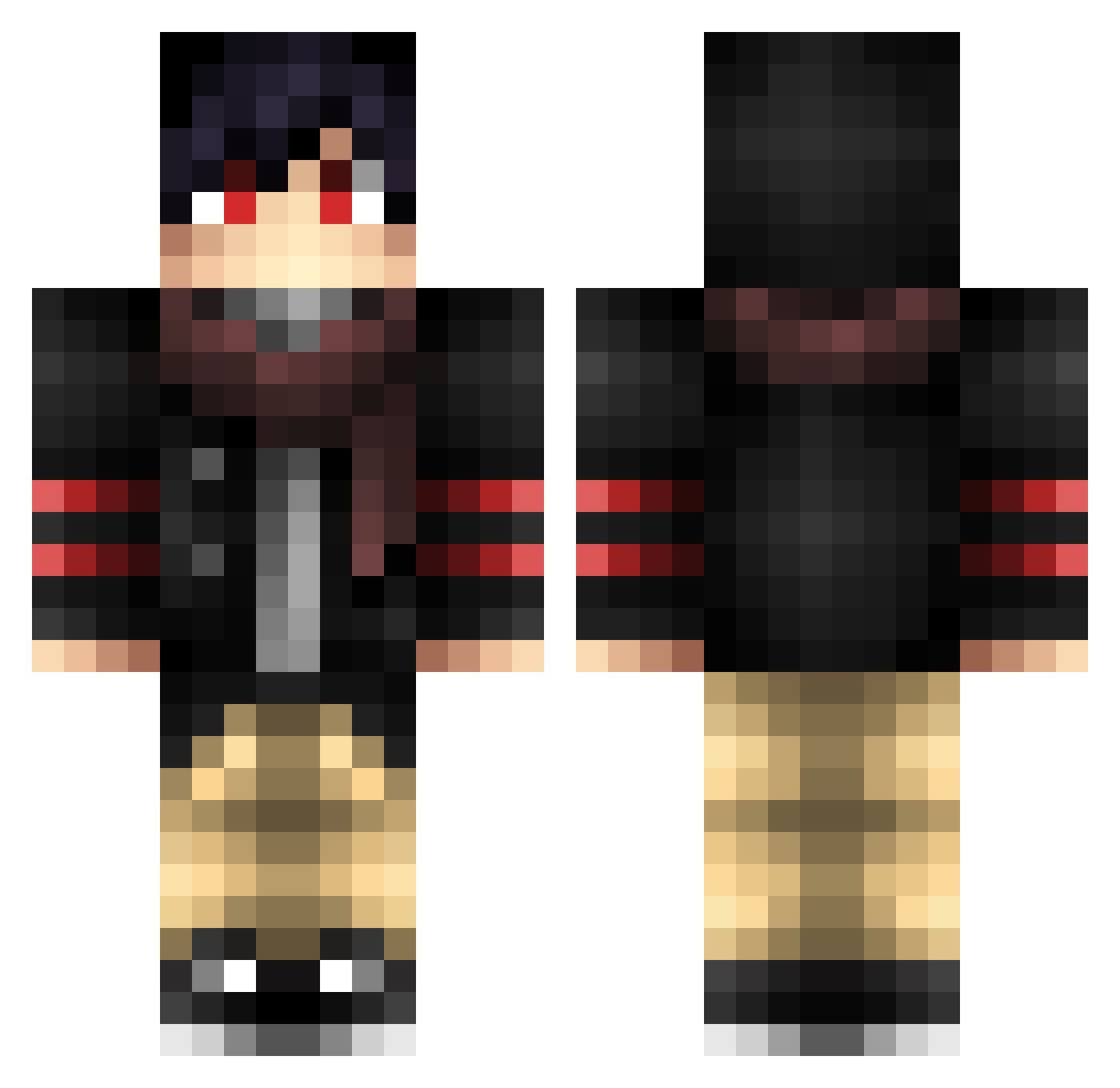 SimonKivinen Minecraft skin, front and back view