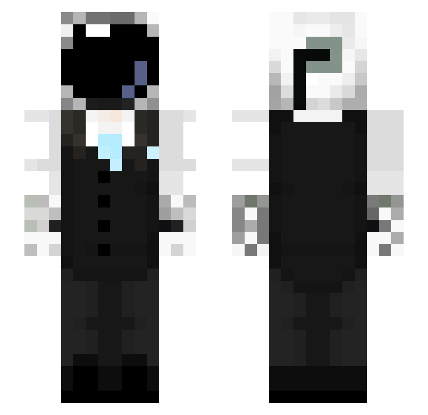 AncientAnanas_ Minecraft skin, front and back view
