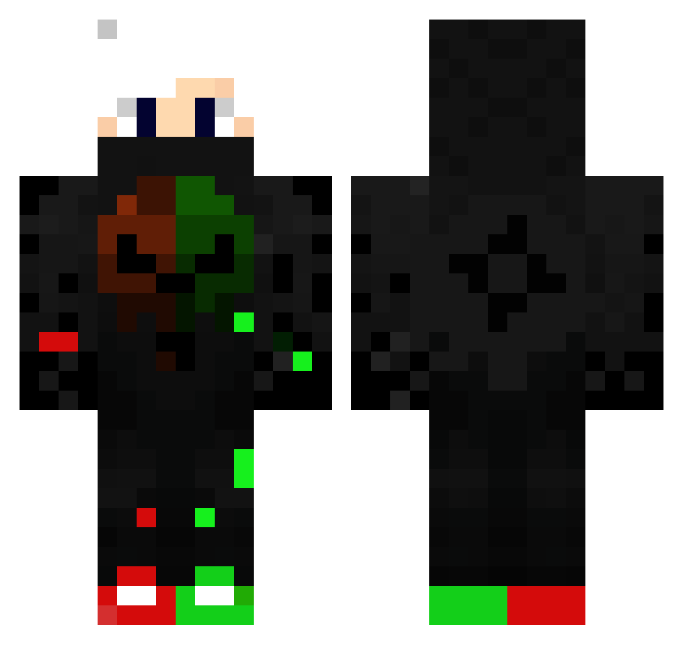 YoOcef_GAMER_22 Minecraft skin, front and back view