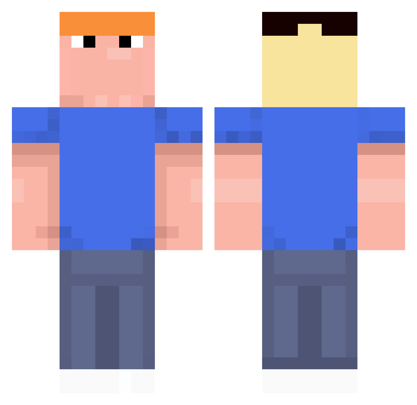 Garnaal150 Minecraft skin, front and back view