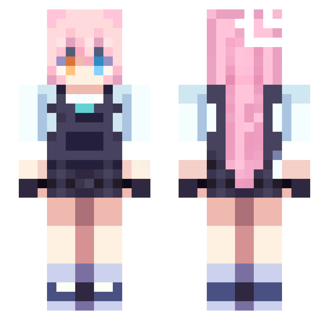 skyWindUwU Minecraft skin, front and back view
