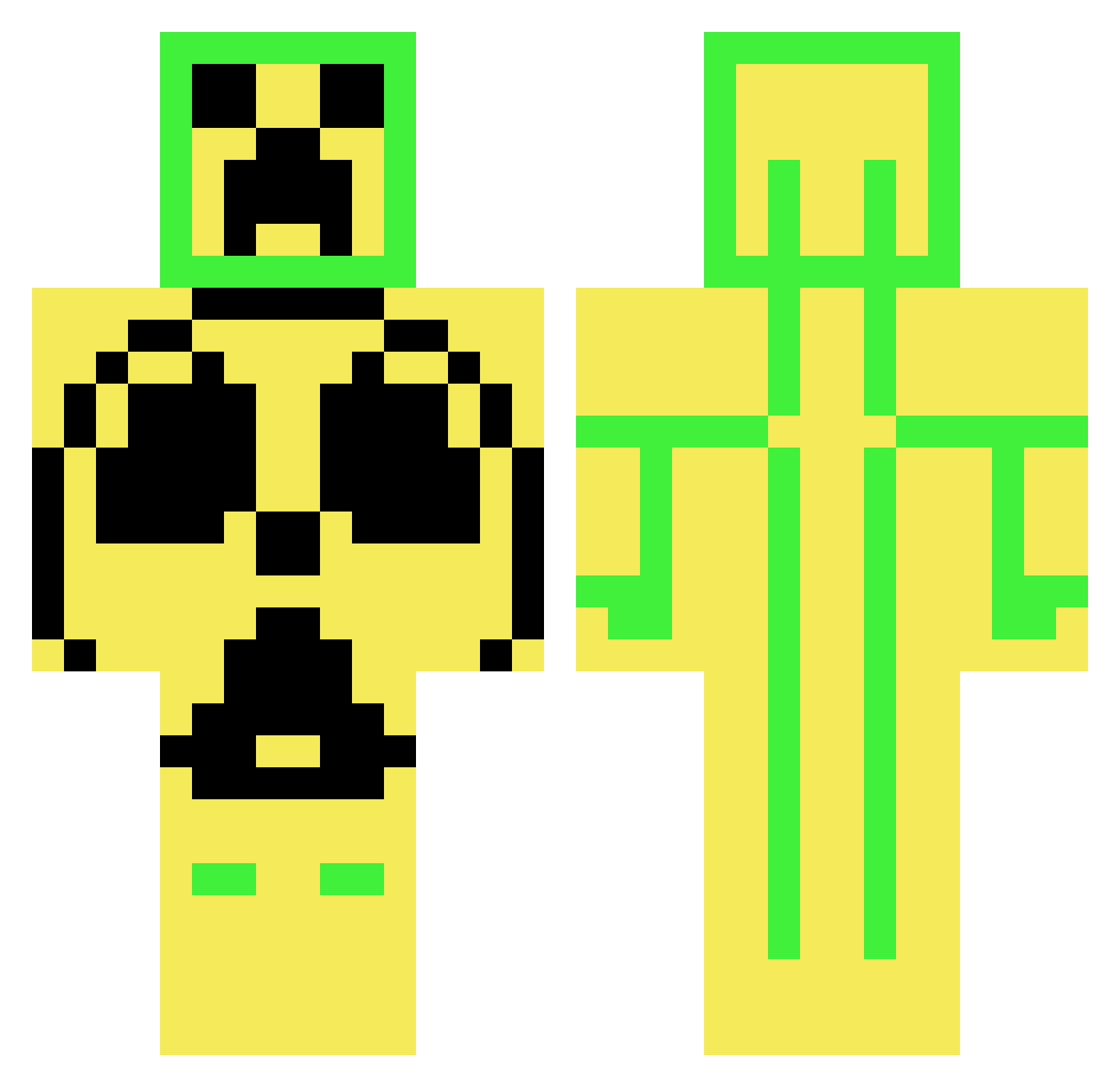 speedysonic00 Minecraft skin, front and back view