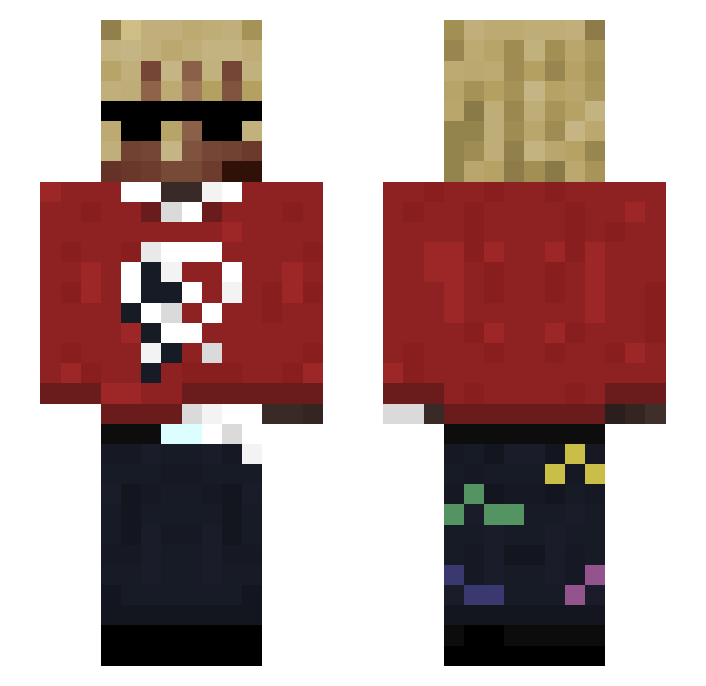 patrikpxd4 Minecraft skin, front and back view