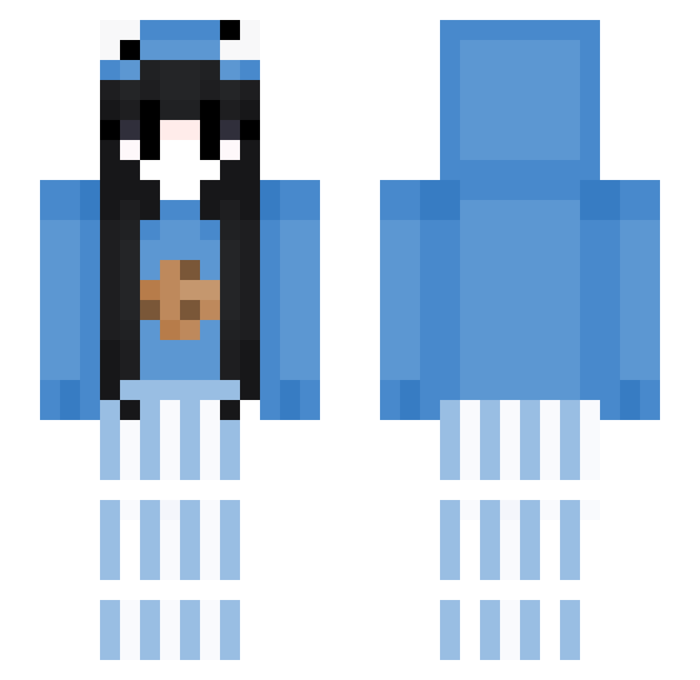Noqhz_ Minecraft skin, front and back view