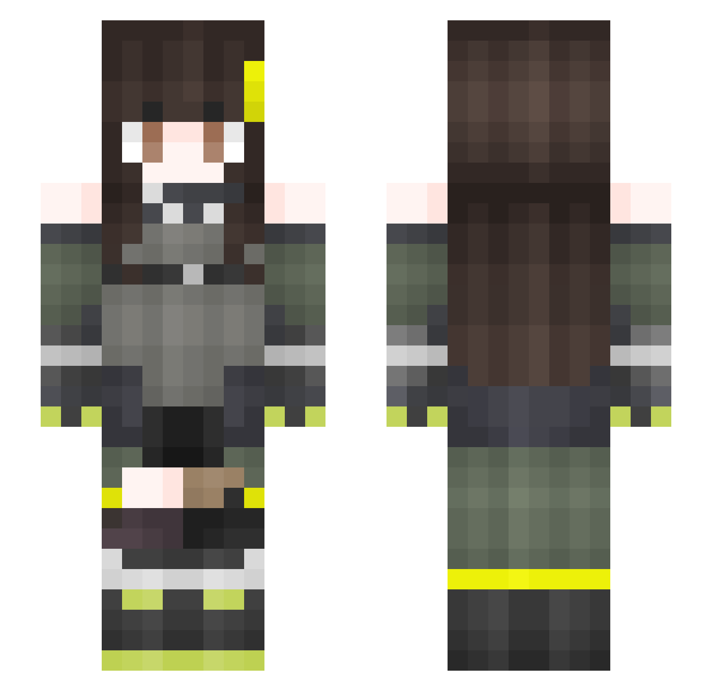 Mr_Cai Minecraft skin, front and back view