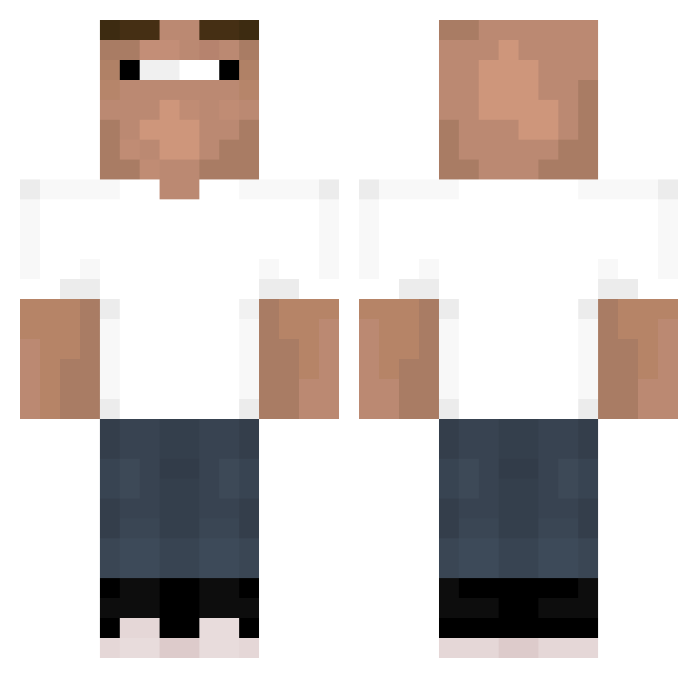 wixapol Minecraft skin, front and back view