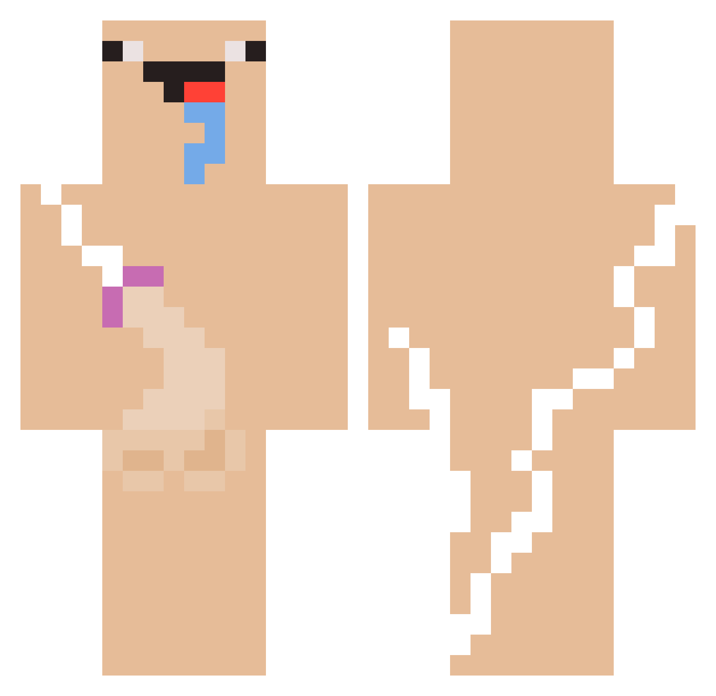 stickdog7991 Minecraft skin, front and back view