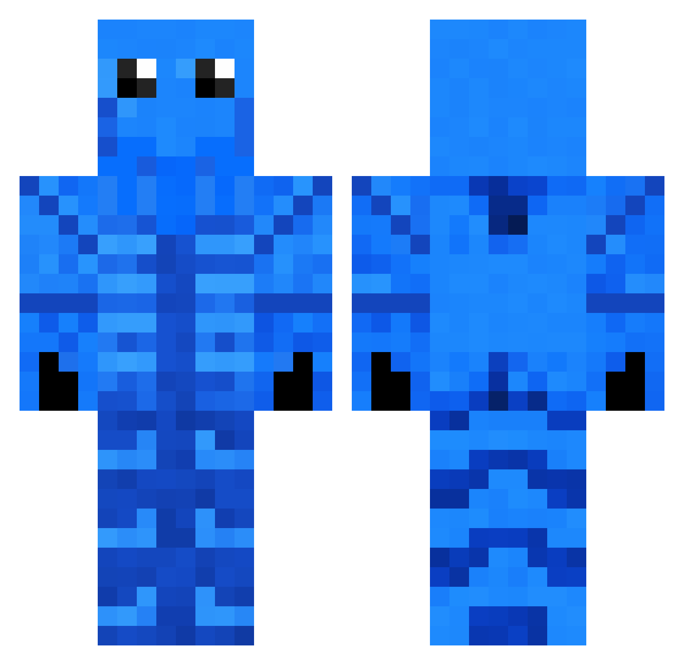 ANKH9527 Minecraft skin, front and back view