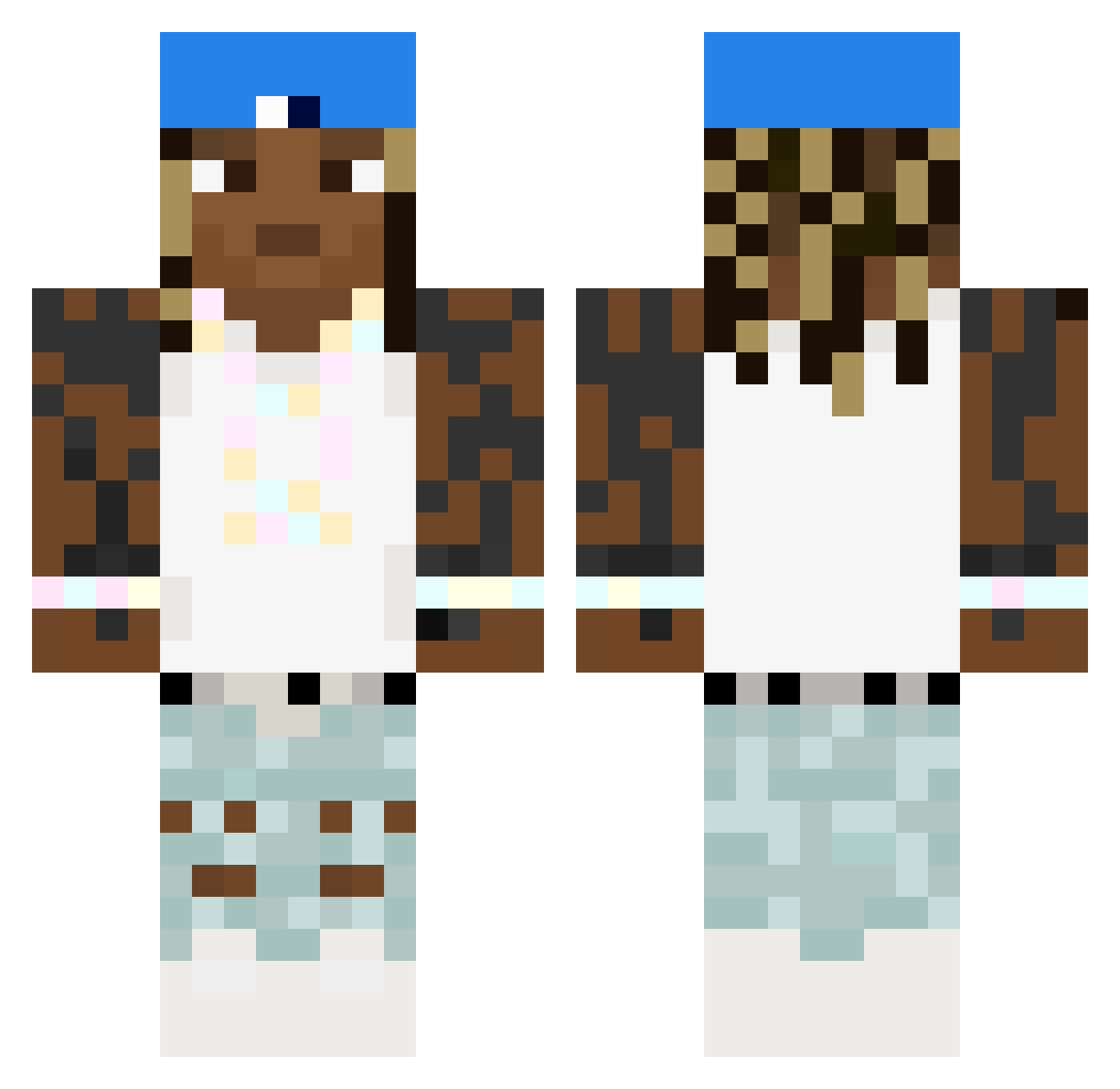 jgbo7982 Minecraft skin, front and back view