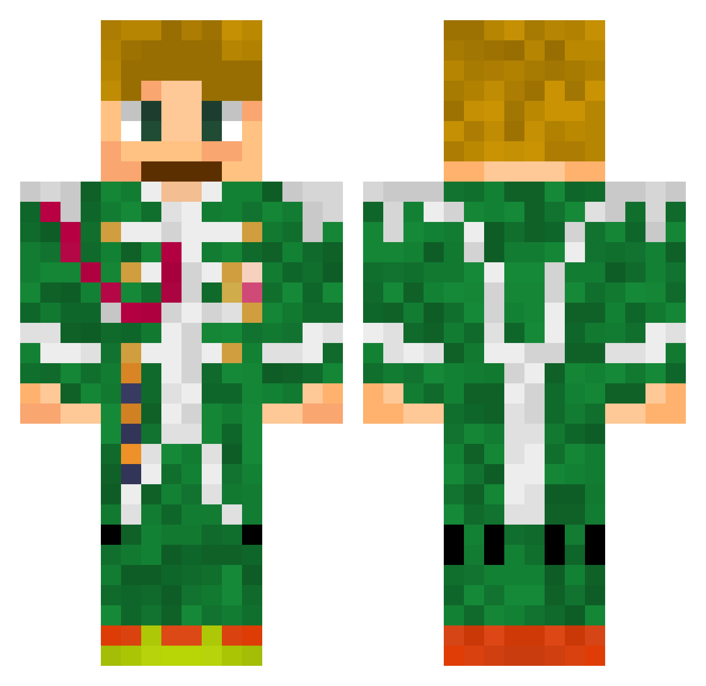 Owen1428849 Minecraft skin, front and back view