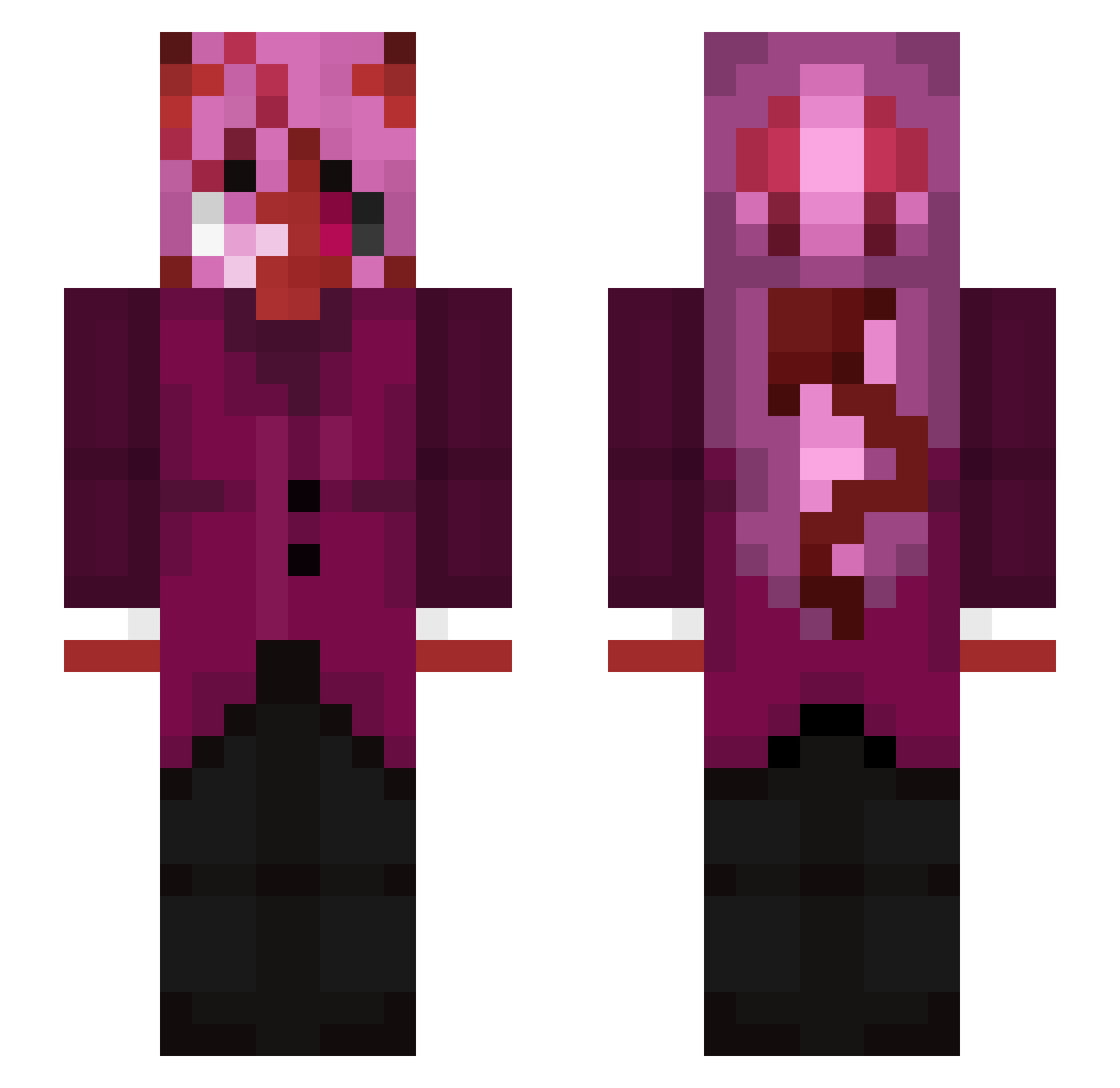 Radosin Minecraft skin, front and back view