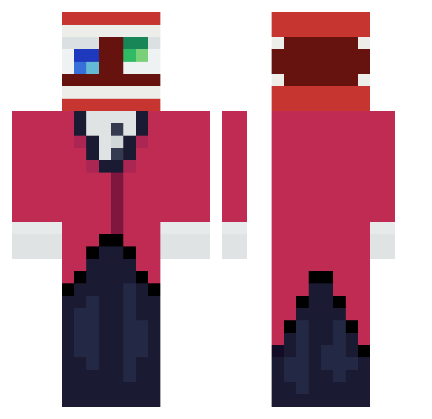 MK_DrawsComics Minecraft skin, front and back view