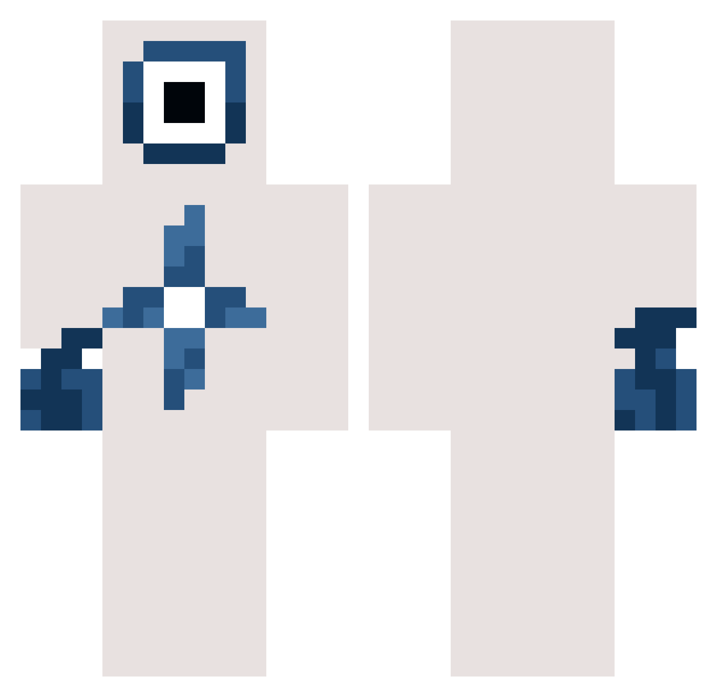Smulan1168 Minecraft skin, front and back view