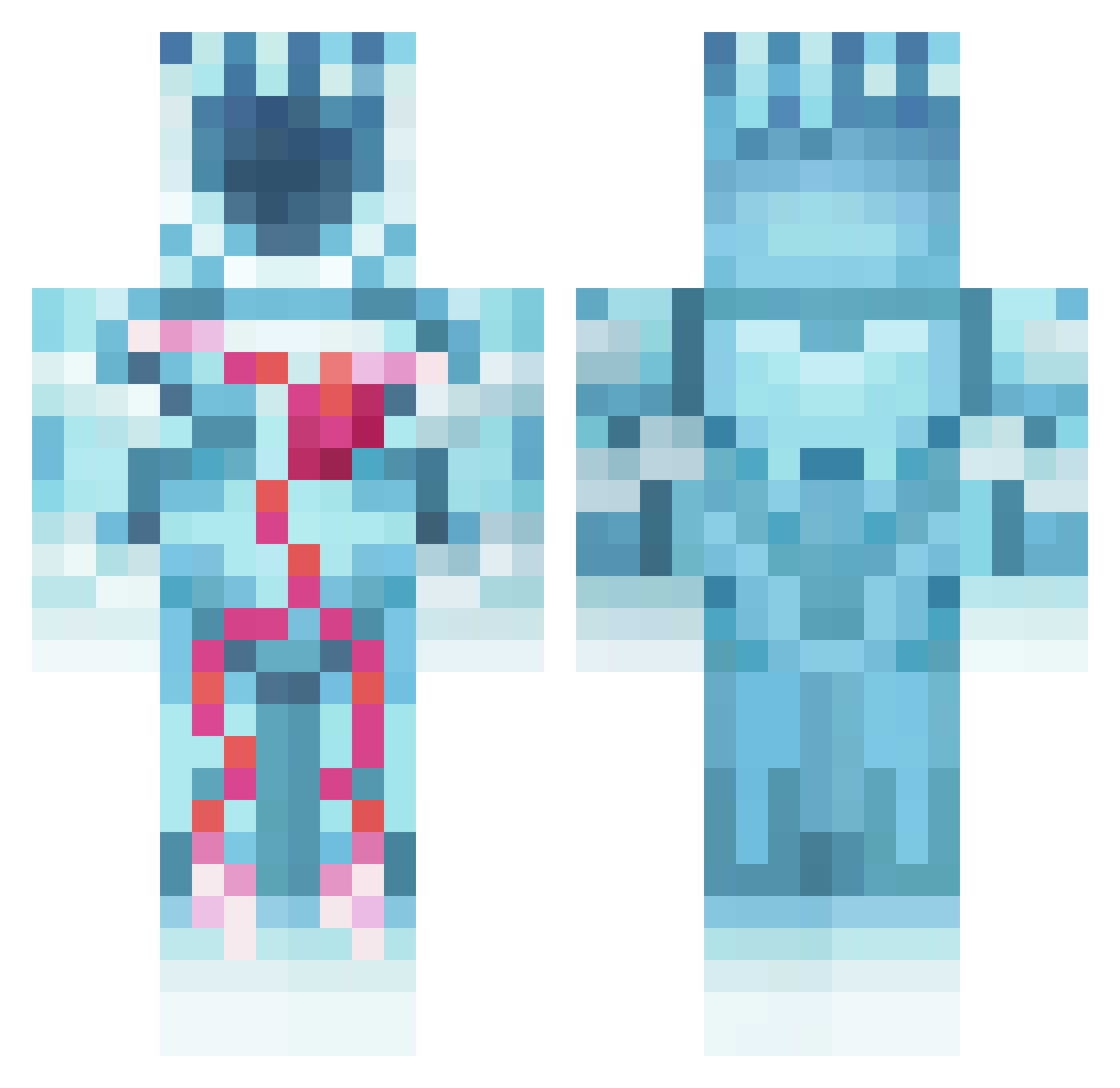 nut08_ Minecraft skin, front and back view