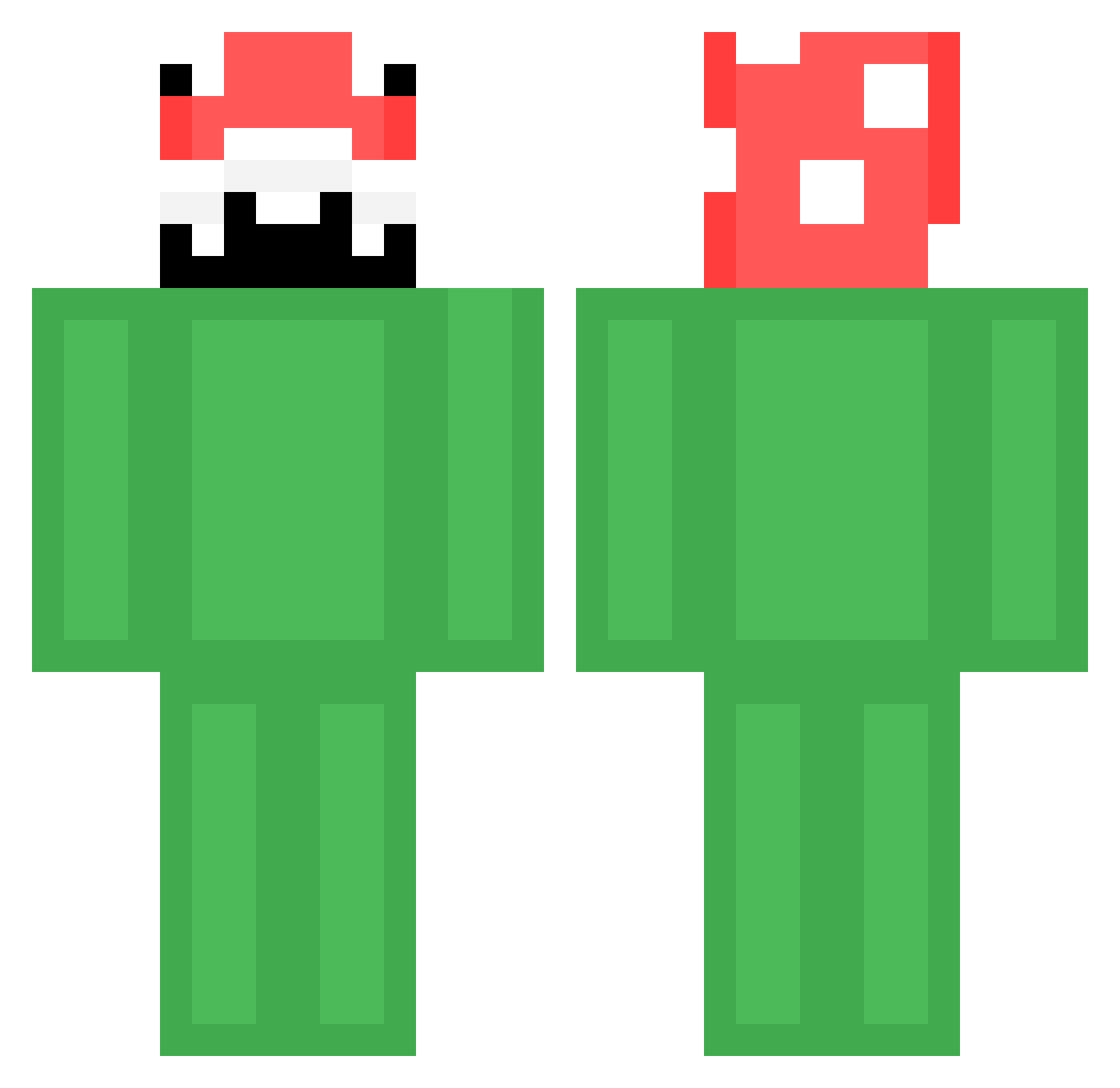 Funky_Gizmo Minecraft skin, front and back view