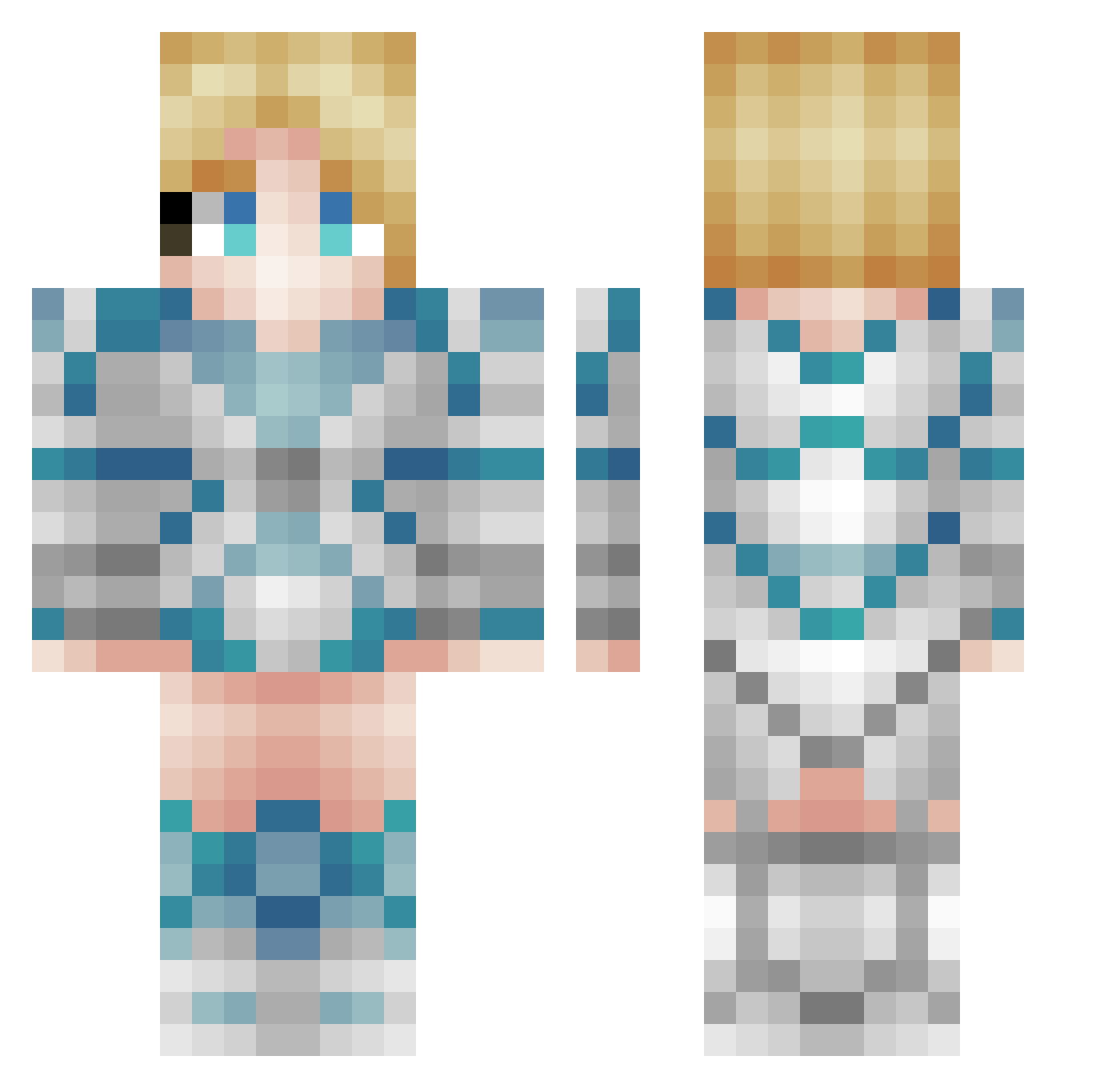 lok1_ Minecraft skin, front and back view