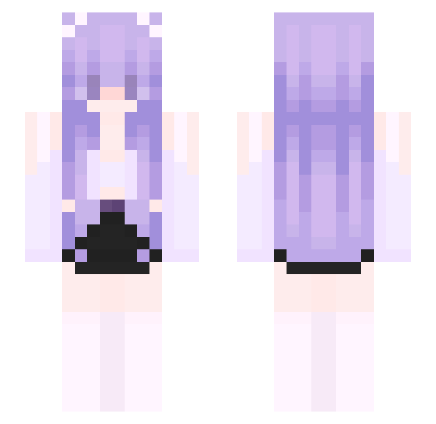 yang_u_2fast35 Minecraft skin, front and back view