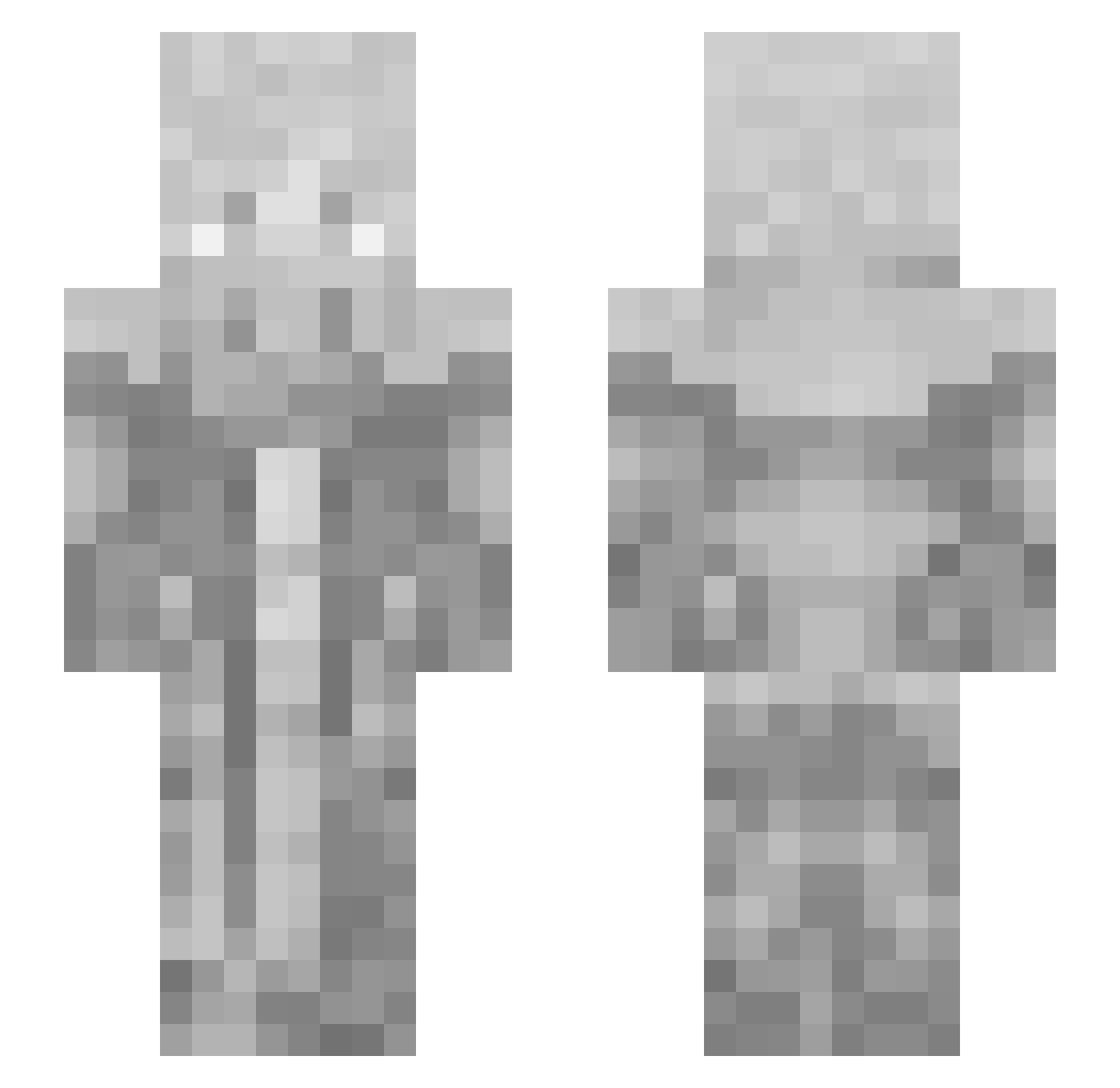 dilara069 Minecraft skin, front and back view