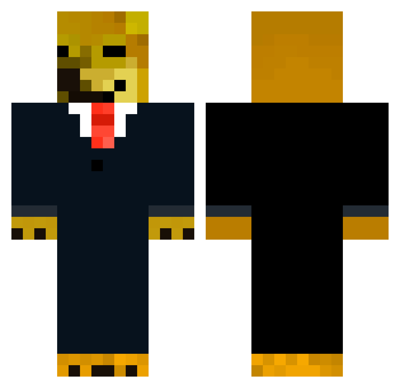 rameN33 Minecraft skin, front and back view