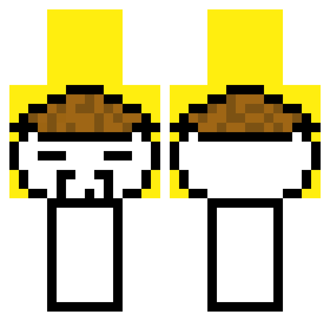 TheMoney210 Minecraft skin, front and back view
