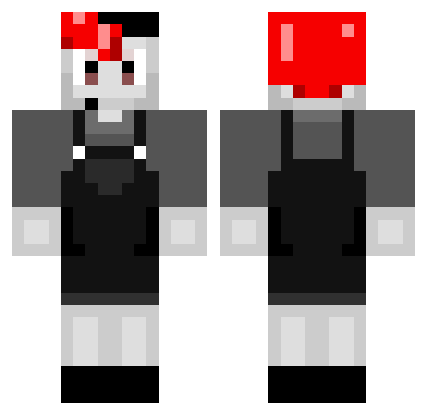 OCTOMEMES6886 Minecraft skin, front and back view