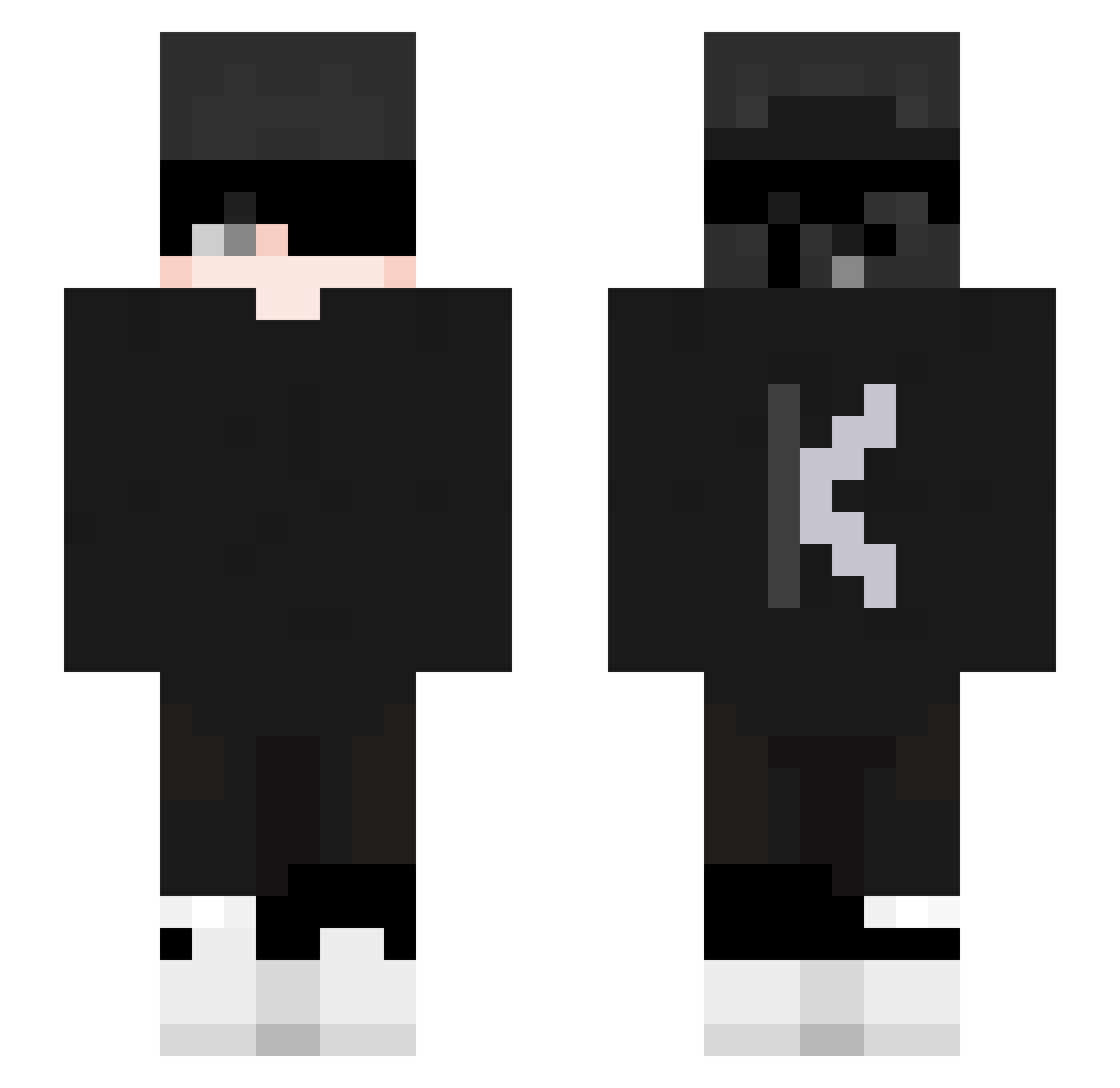 SL_Soul Minecraft skin, front and back view