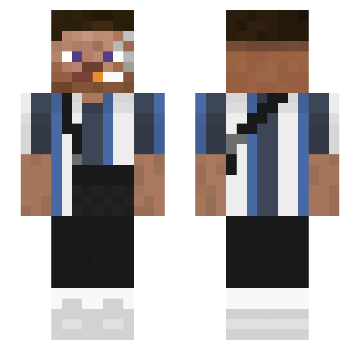 gauner102 Minecraft skin, front and back view