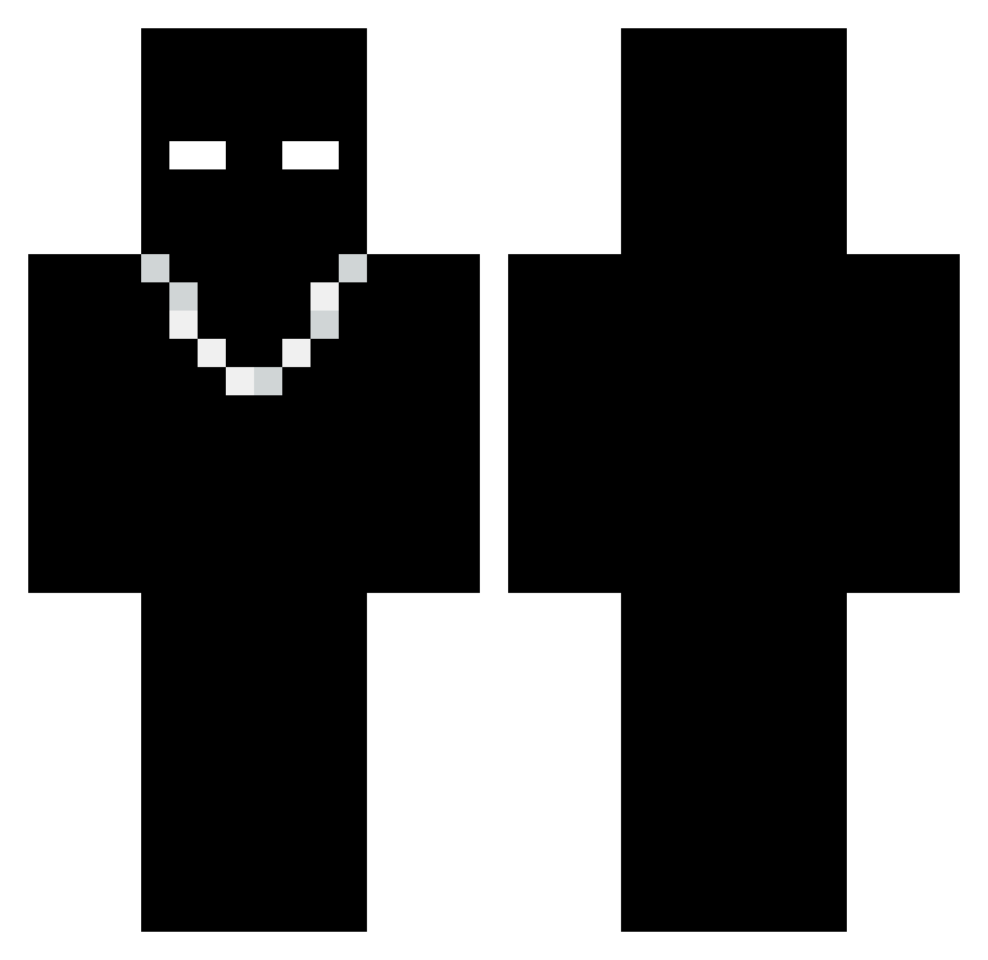 veyritz Minecraft skin, front and back view