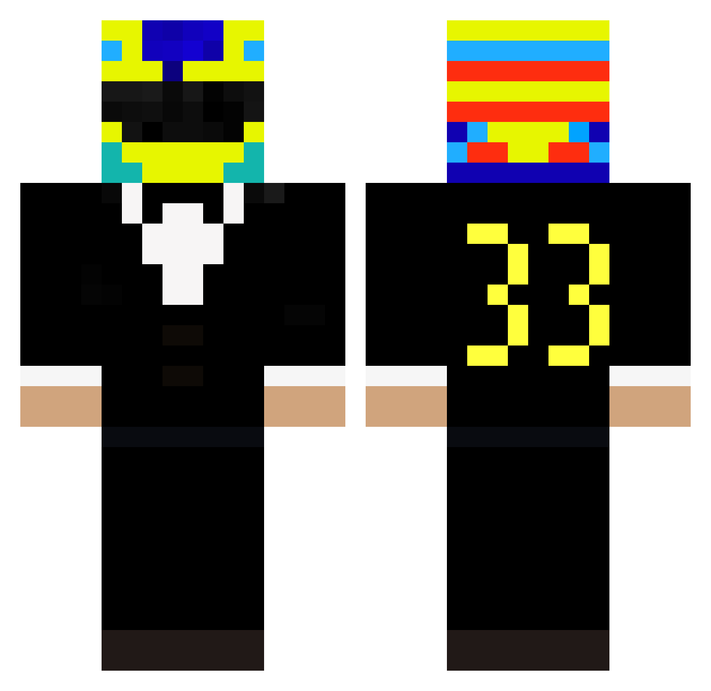 pgdivad Minecraft skin, front and back view