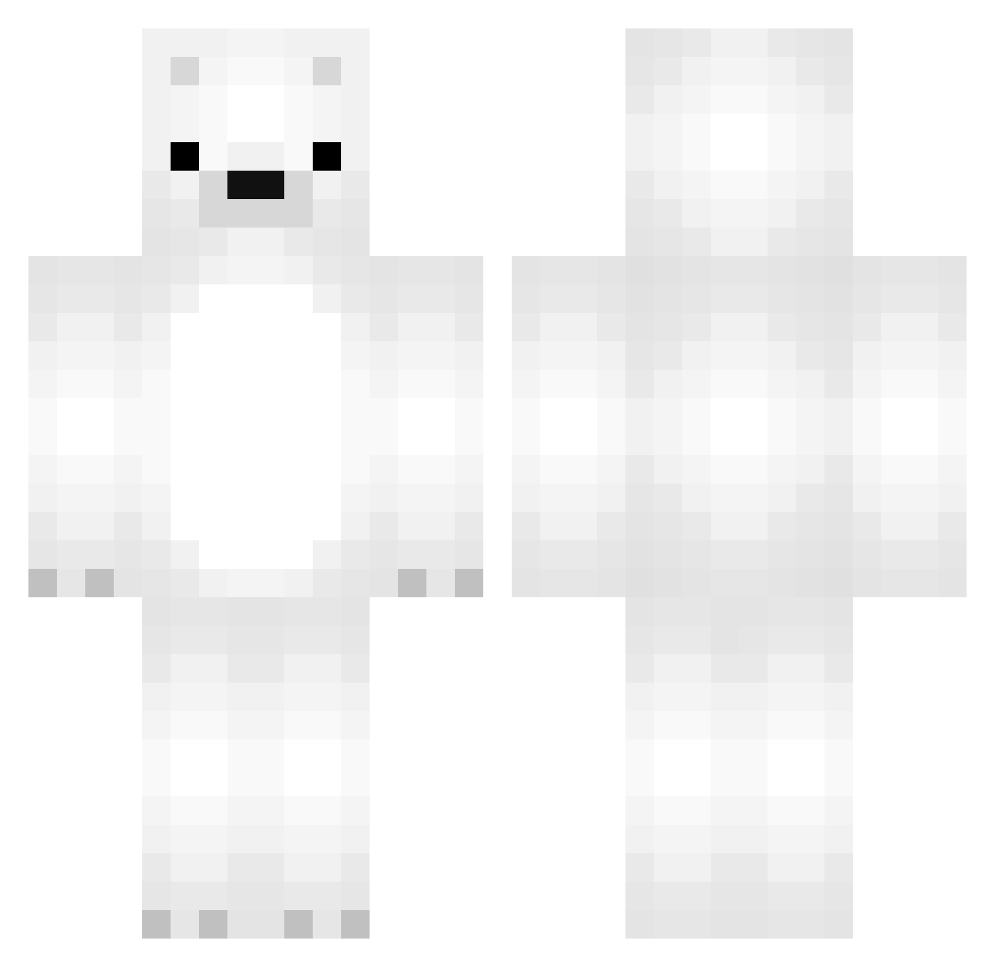 kathmoment Minecraft skin, front and back view