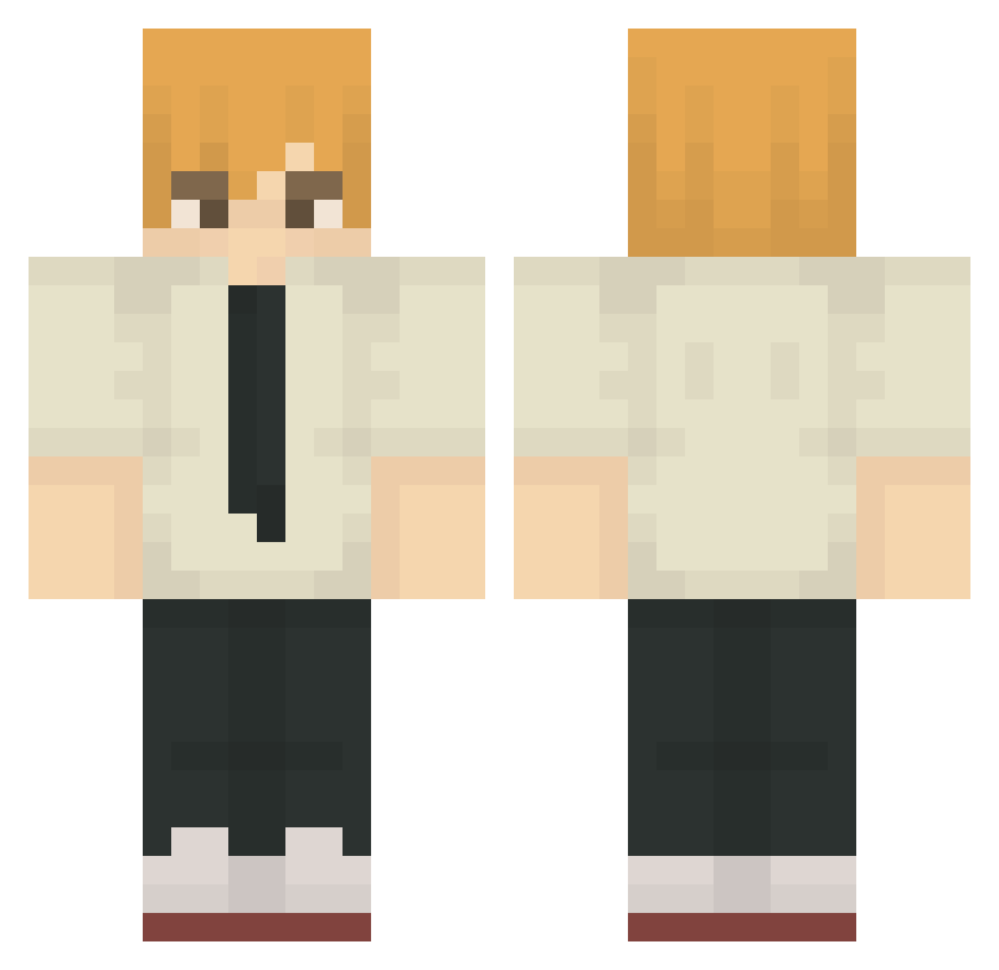 Super_X_Sam Minecraft skin, front and back view