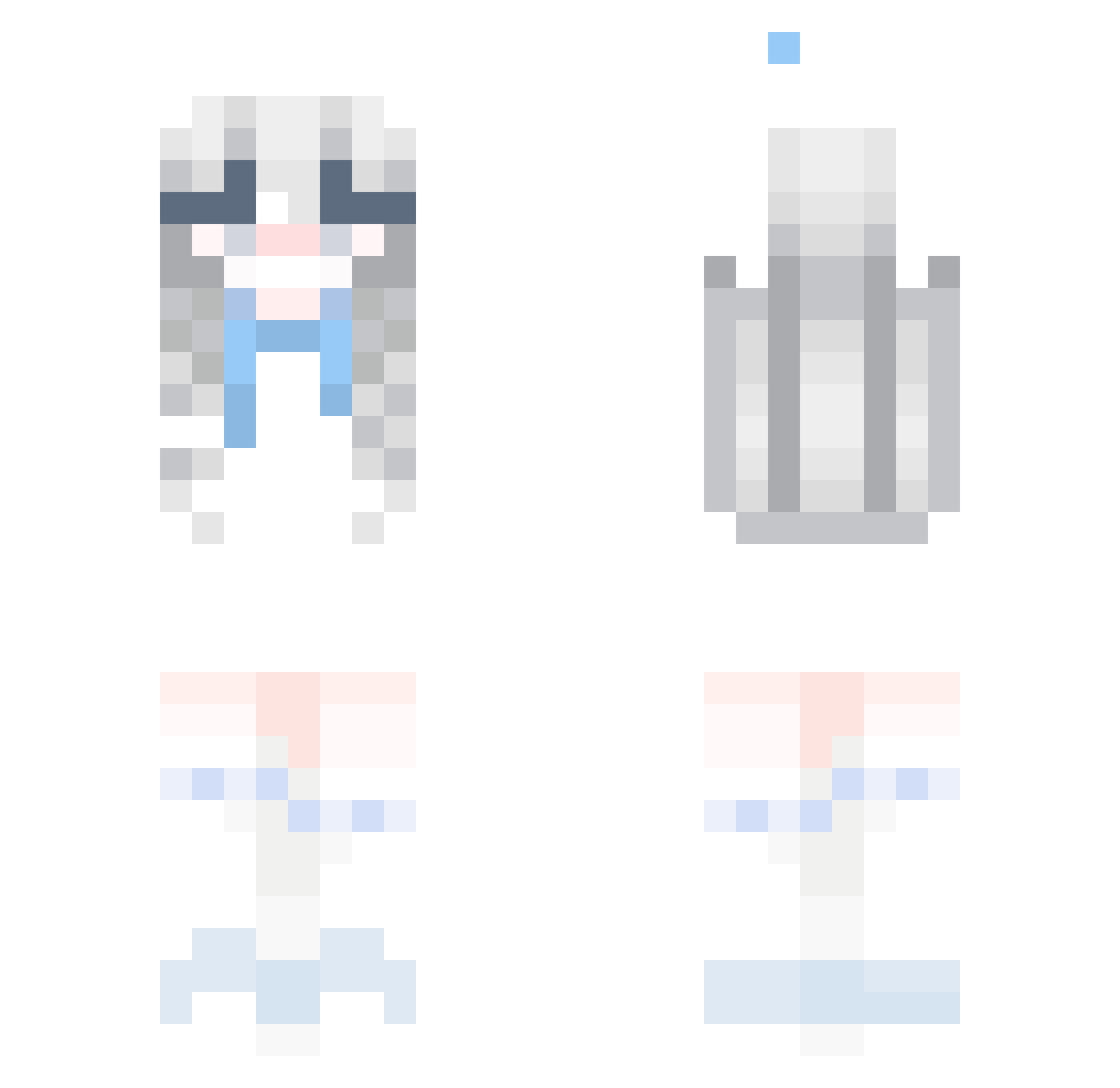 TeartrallA Minecraft skin, front and back view