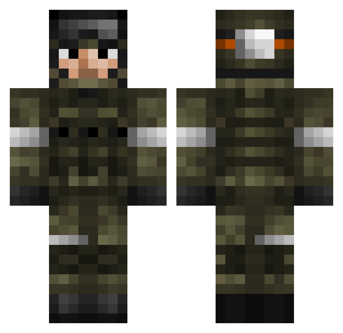 aja_Darul58 Minecraft skin, front and back view