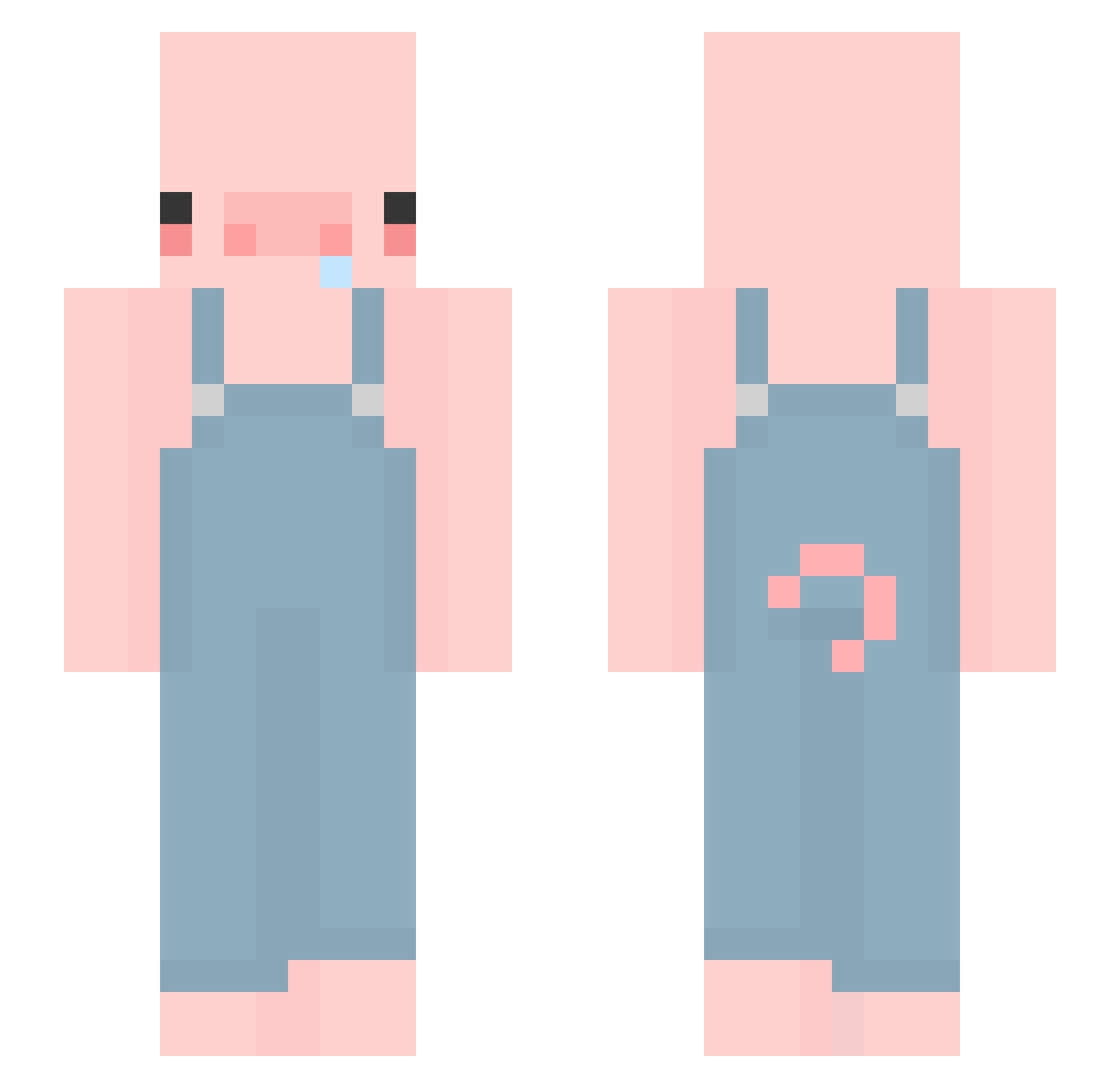 YeongJun Minecraft skin, front and back view