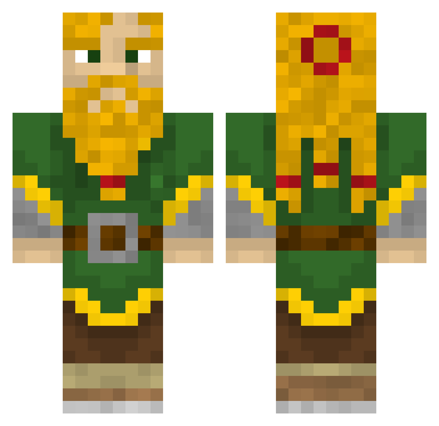 I_IKarus Minecraft skin, front and back view