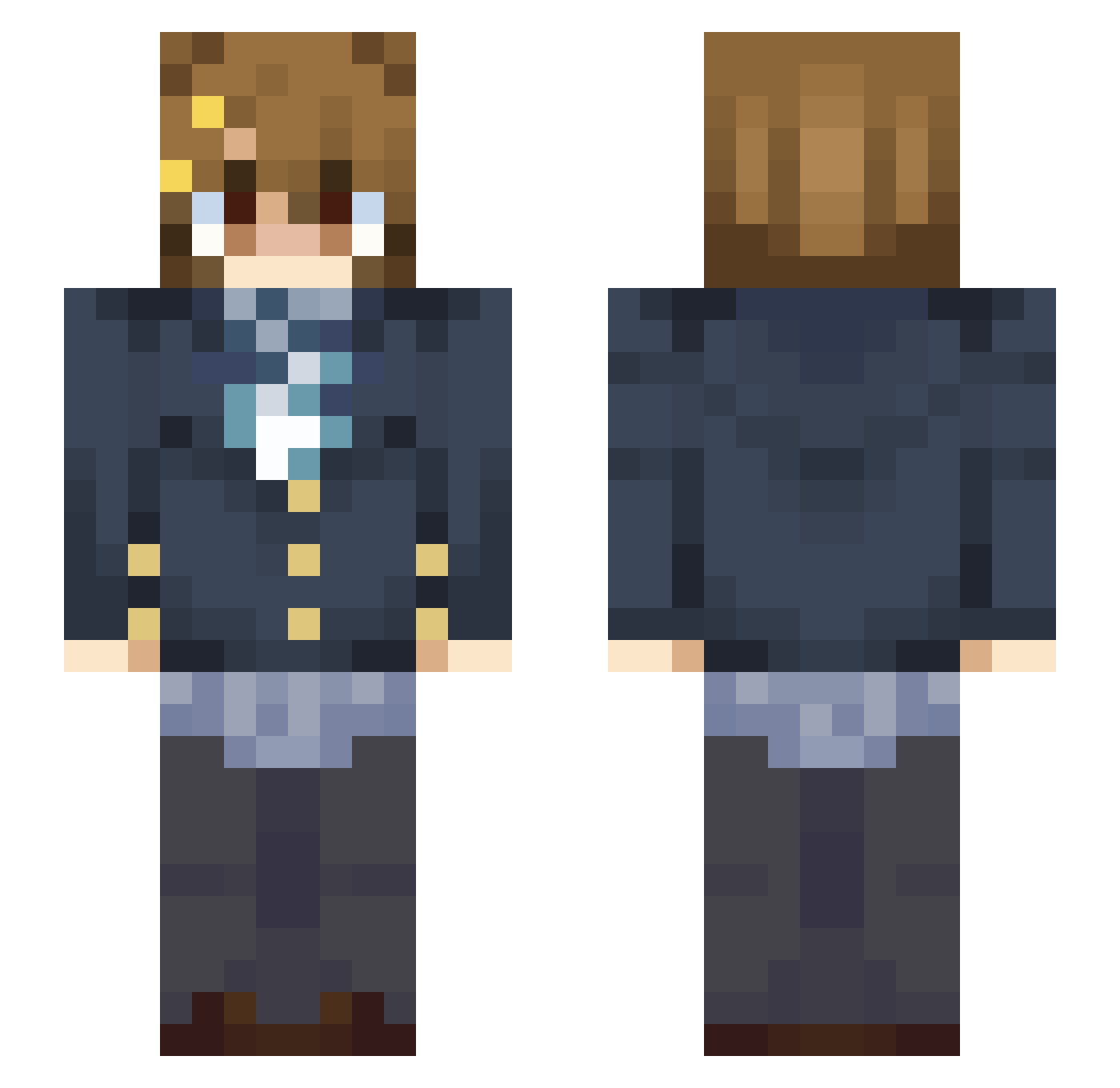 saniz_gumer Minecraft skin, front and back view
